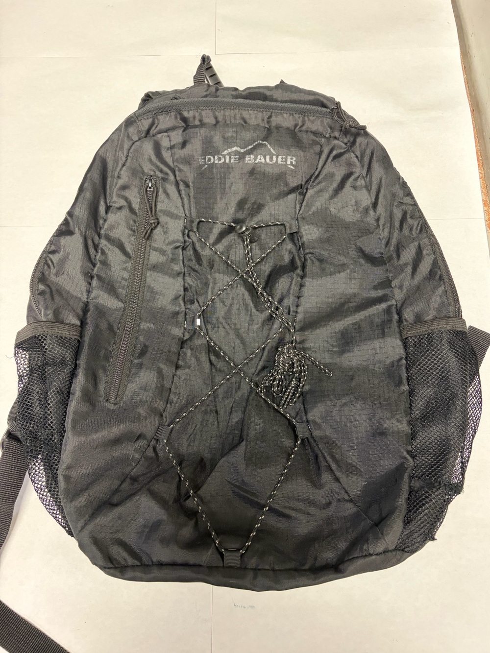 Eddie Bauer Black Outdoor Bungee Backpack